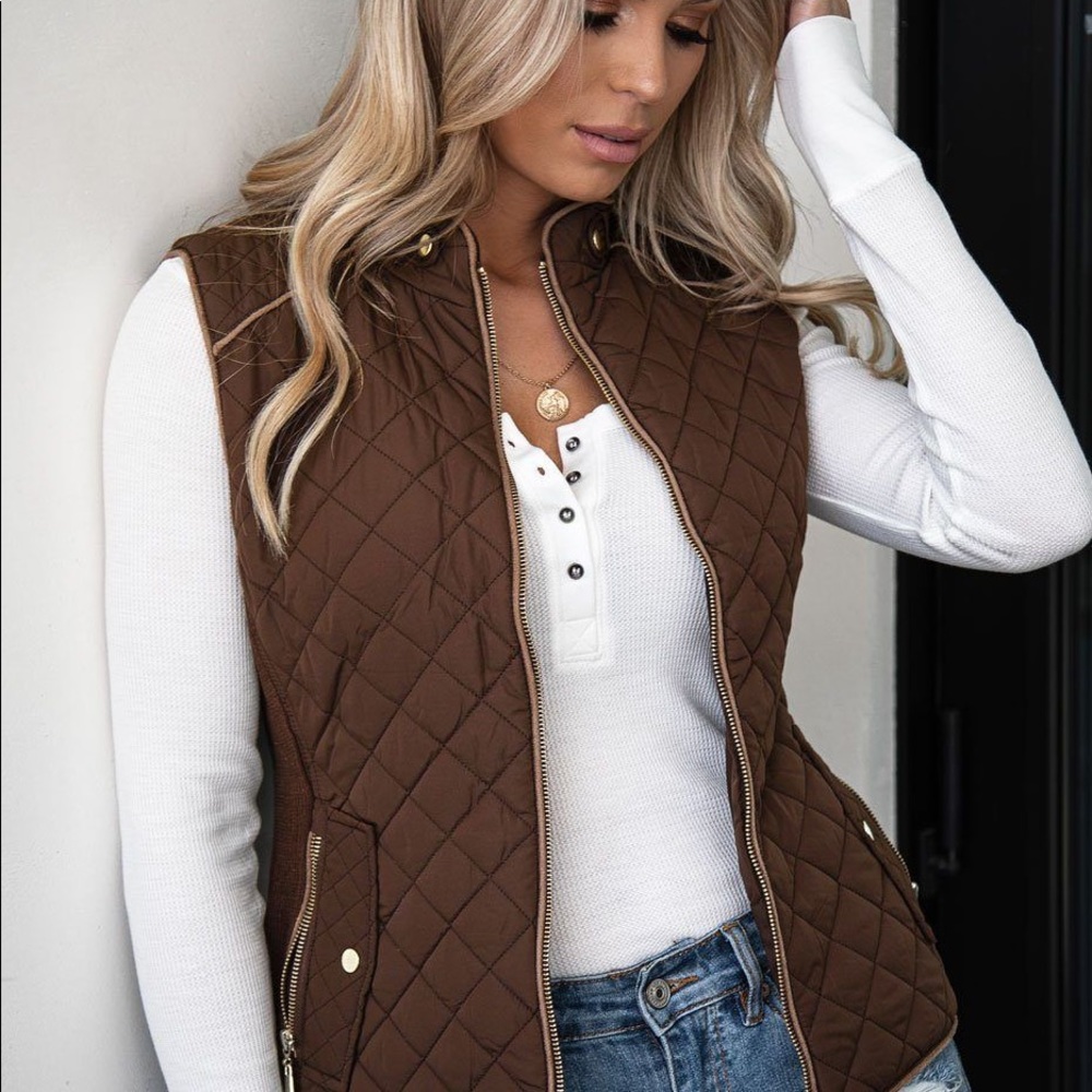 JEZEEL Brown Vest